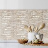 DICOFUN Peel and Stick Backsplash Wall Tiles, Sandstone Look PVC