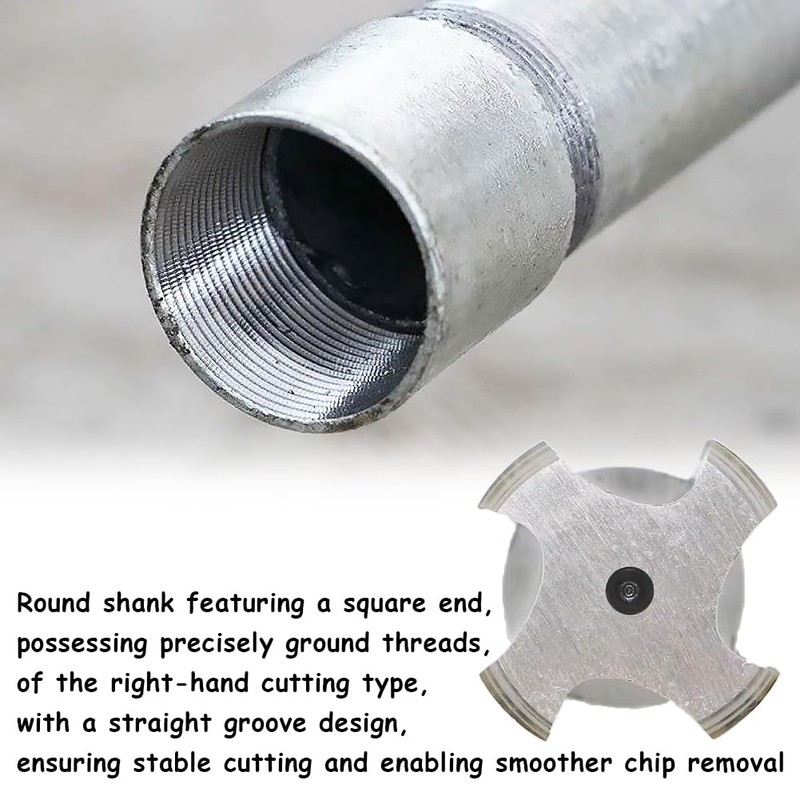 Kigauru 2Pcs NPT Tapered Pipe Thread Tap High Speed Steel