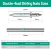 250 Pcs Double-Head Skirting Thread Seamless Nail, Double-Headed Nails, Invisible