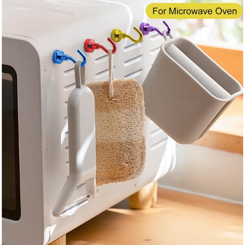 RINGSUN Magnetic Hooks, 8-Pack Strong Magnetic Hook Cruise Heavy Duty,