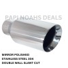 PAPI NOAHS DEALS 5in BIG SILVER EXHAUST TIP 2.5in INLET