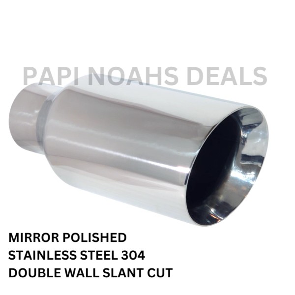 PAPI NOAHS DEALS 5in BIG SILVER EXHAUST TIP 2.5in INLET