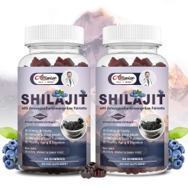 Alliwise Shilajit Gummies for Men & Women, Shilajit Pure Himalayan Original