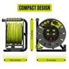 Masterplug 80ft Cord Reel, Retractable Extension Lead with Winding Handle,