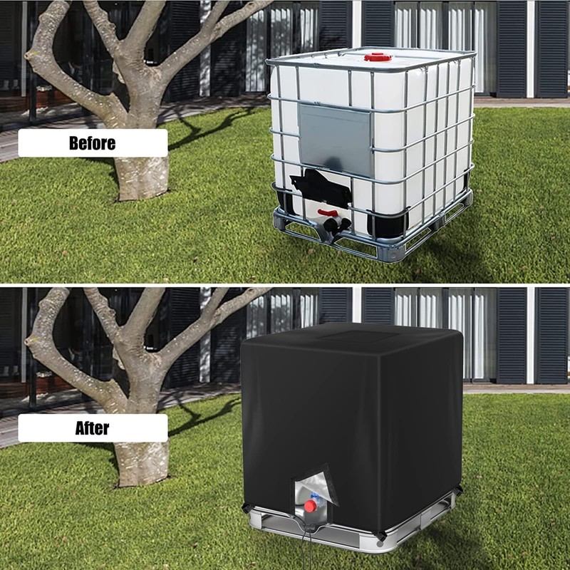 330 Gallon IBC Tote Cover Barlic 420D With Zipper for