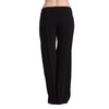 CYZ Women's Basic Stretch Cotton Knit Pajama Sleep Lounge Pants-Black-L