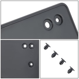 Auto Dynasty Factory Style Front License Plate Mounting Bracket Compatible with Volkswagen Tiguan 09-11, Matte Black