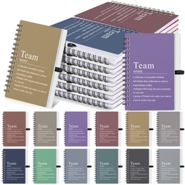 Fullhawl 24 Pcs Team Appreciation Gift Bulk for Employee A6 Spiral Notebook Motivational Journal Notepad Christmas Party Gift for Nurse Teacher Coworker Employee, 100 Page/50 Sheet(Delicate Color)