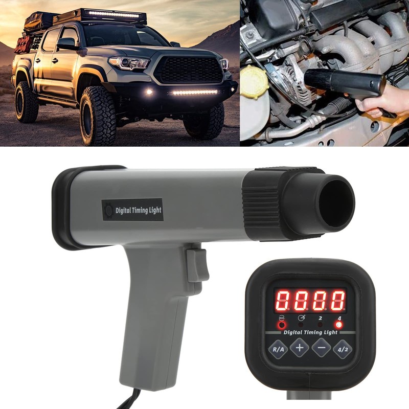 Digital Ignition Timing Light, Professional 12V Automotive Digital Engine Timing