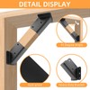 ZOBGOWE 45-Degree Angle Bracket for 2x4 Post(Actual 1.5''x3.5''), Heavy Duty