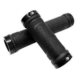 Bike Handlebar Grips, Replacement Bicycle Grips, Bike Handle Bar Wraps for Mountain, MTB, BMX, Beach Cruiser, Kids Bikes, Soft Non-Slip-Rubber Hand Grip Comfortable Ergonomic (Long/Short Versions)