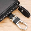 Leather Key Holder Wallet – Multi-Functional Zipper Key Case with