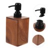 Mikinona Refillable Pump Bottle Press Pump Empty Lotion Bottle Walnut