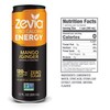 Zevia Zero-Calorie Energy Drink, Mango Ginger, 12 Ounce Cans (Pack