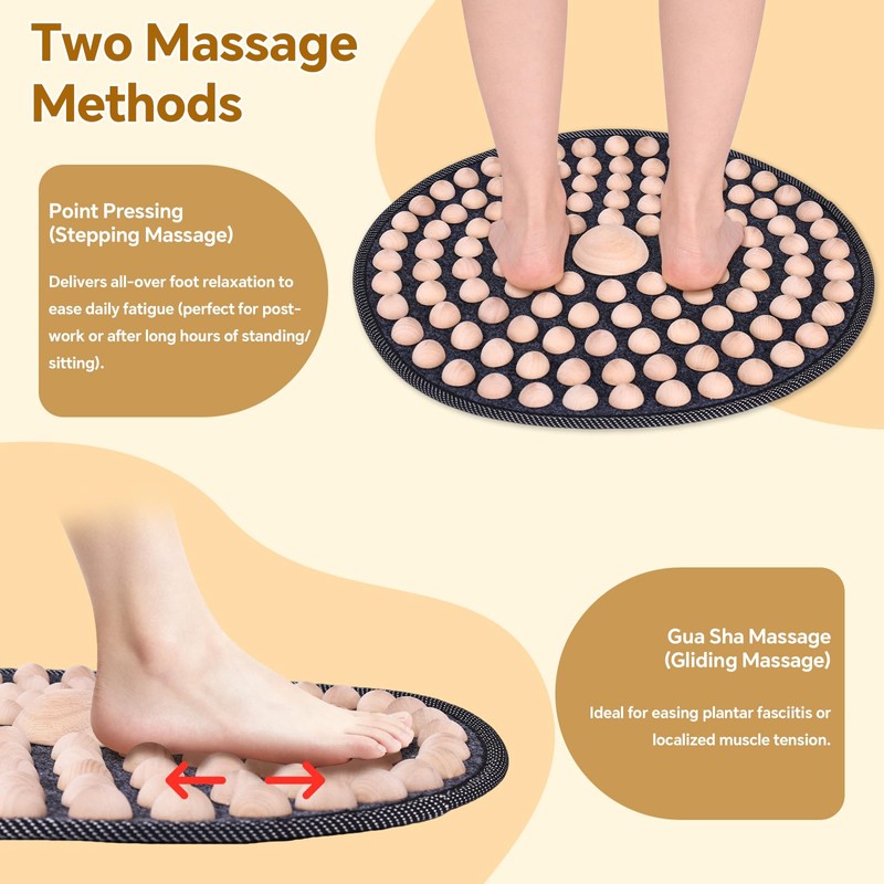 Meifuly Feet Massage Mat, Diameter 19.7inches