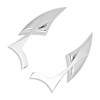 Motorcycle Spear Blade Mirrors 180 Degree Adjustable Rear View Side