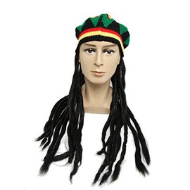 GLOBAL BOX Dread Wig, Wig, Reggae, Cosplay, Entertainment Hat, For Adults, One Size, Acrylic