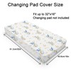 Fairy Tale Dragon Moon Stars Clouds Changing Pad Covers Watercolor