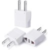NoBrand 3 Pack EU to US Plug Adapter - European