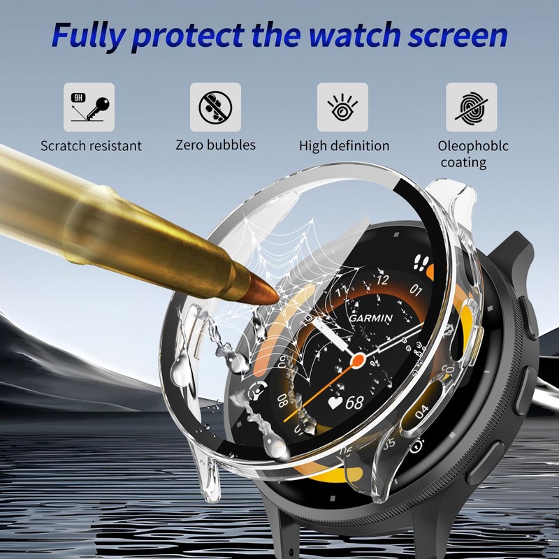 Kimiyaki 2 Pack for Garmin Venu 3 45mm Screen Protector