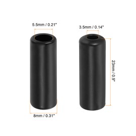 MECCANIXITY Pull Cord Tassels Window Blind Extender Chain Drop Knobs Pull Ends Black, for Curtain Blinds Shades Light Ceiling Fan Pull Switch, Pack of 4