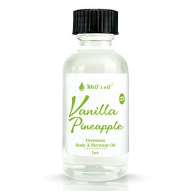 Well's Oil Home Fragrance Oil (Inspired by Vanilla Pineapple) | For Aroma Diffuser & Warmer | Long-Lasting | Non-Toxic | 1 Fl Oz / 29.5 ml