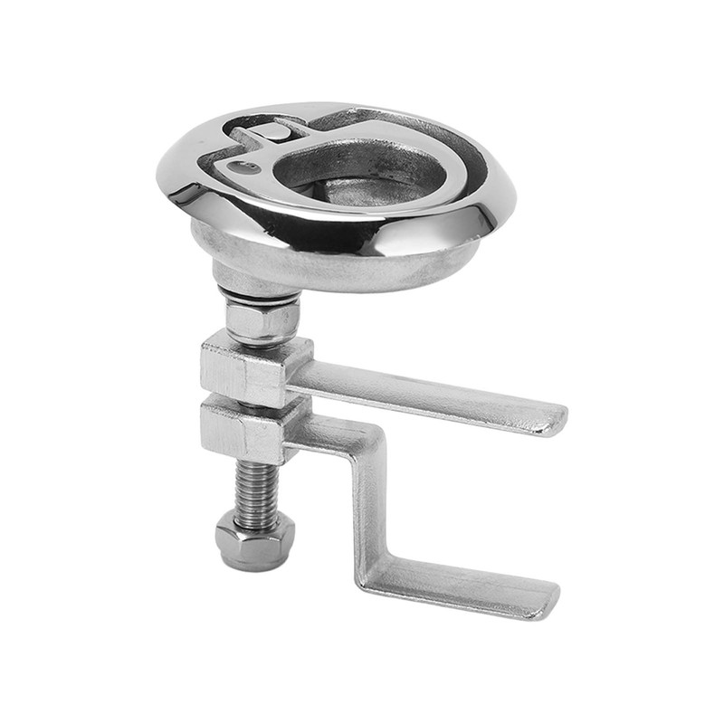 Stainless Steel Marine Deck Floor Lock Highly Polishing Yacht Boat