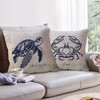 Ocean Beach Pillow Covers Double-sided Sea Life Cushion Covers Seaturtle/Seahorse/Crab/Starfish