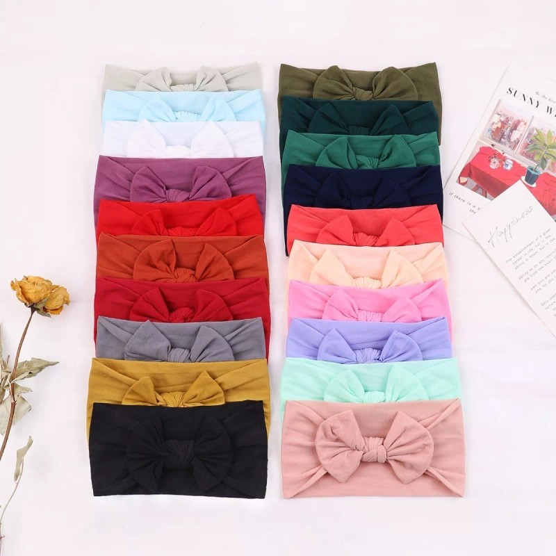 Veraly Set Diademas Niñas Bebes Turbante Moño Banda Elástica Moda