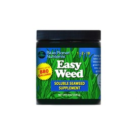 Easy Weed Soluble Seaweed (8 oz) Soluble Kelp Supplement | for All Plants & Gardens | Makes UP to 880 GALLONS | Blue Planet Nutrients