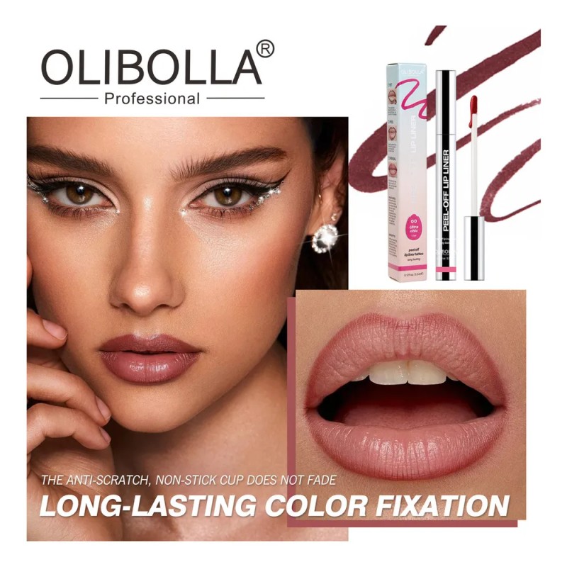 Lápiz Labial 3d Despegable - Mate Para Maquillaje Color 2pz