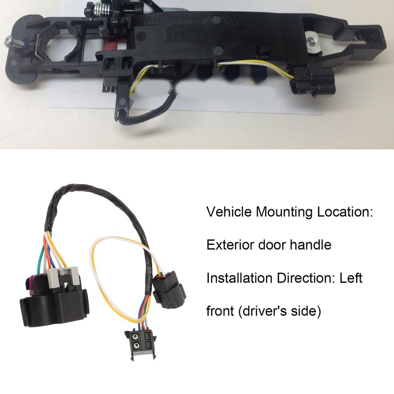 Exterior Door Handle Wiring Harness 25864471 Left Front Reliable Stable