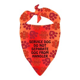 Service Dogs Bandana Do Not Separate Dog from Handler Dog Scarf Assistance Dogs Gift (Service Dog)