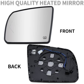 LOIYLLEN Driver Side Mirror Replacement for 2008-2017 Toyota Sequoia, 2007-2020 Toyota Tundra Mirrors Glass - Convex Mirror Glass, Left Side Rear View Mirror with Power Heated & Signal Lamp