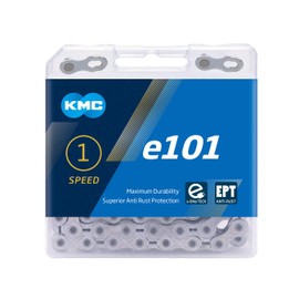 KMC Unisex's e101 EPT eBike Chain, Silver, Wide (1/8")