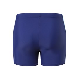 Steppe Men's Square Leg Jammers, Athletic Swimwear Quick Dry Swimming Trunks, Printed Comfortable Bathing Suit, Ocean Waves-S