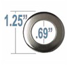 Cragar SS Mag Center Washer Chrome OD 1.25" Pack of