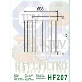 Hiflofiltro 2019-2025 Kawasaki KX450 Genuine HiFlo Oil Filter HF207 KX 450 X SR - Pack of 3