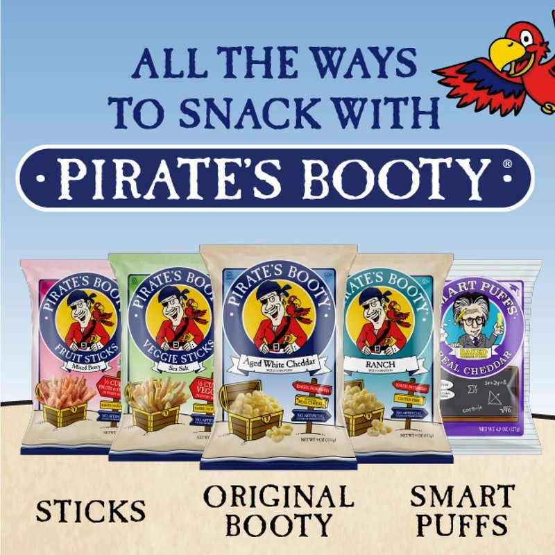 Pirate's Booty Aged White Cheddar Cheese Puffs, 10oz Party Size