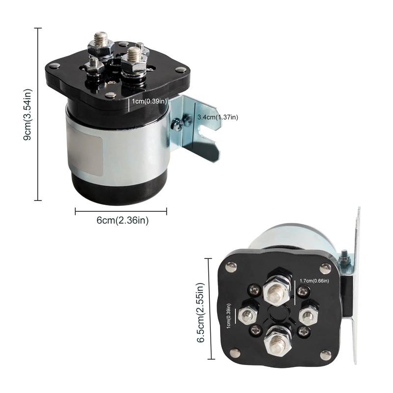 Edicapo Terminal Solenoid Compatible with Mobile Audio 500A 12V Relay