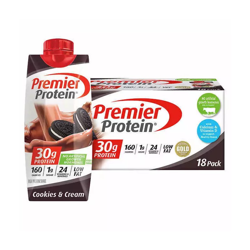 Premier 30g Protein Shakes 11 fl. oz.18-pack 24 Vitamins and
