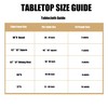 LUSHVIDA Round Table Cover Elastic Tablecloth Vinyl Fitted Table Cover