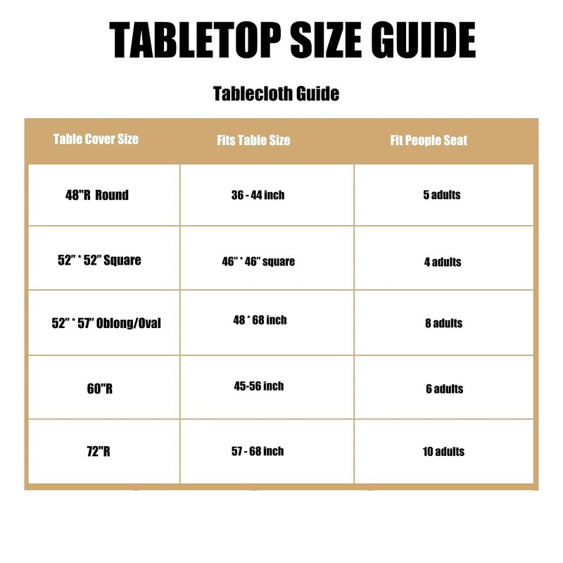 LUSHVIDA Round Table Cover Elastic Tablecloth Vinyl Fitted Table Cover