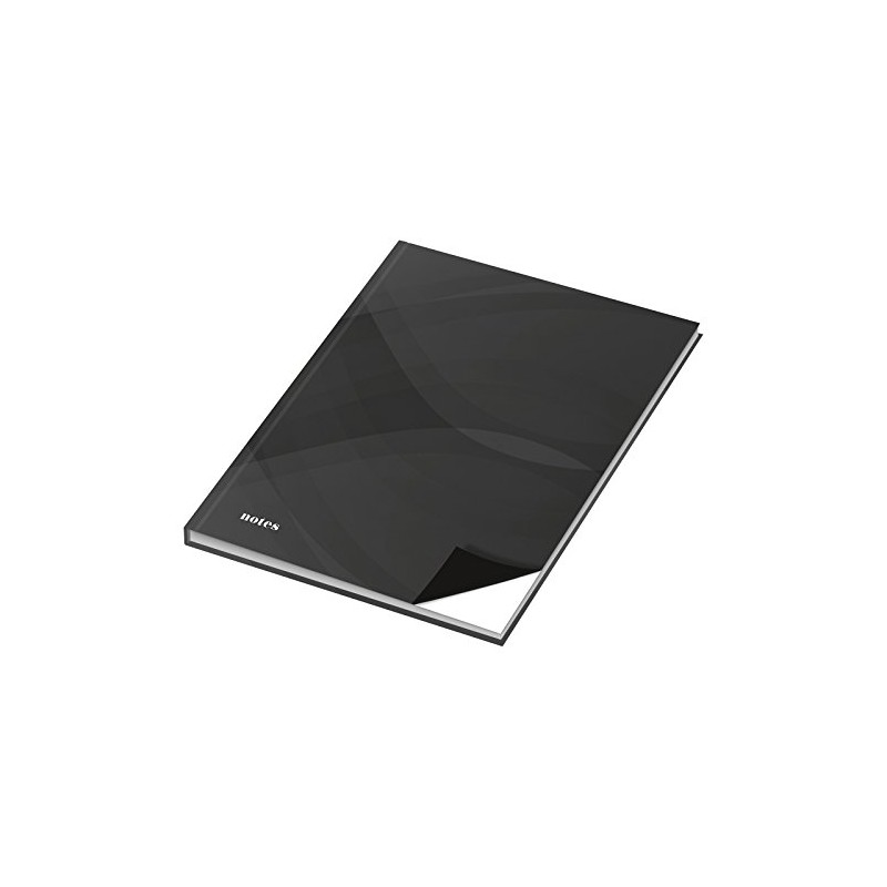 'RNK 46564 Notebook Notes, DIN A4, blanko Carbon Black