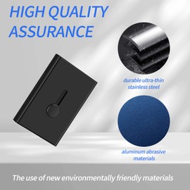 UAIAGM 2pack Metal Business Card Holder - Stainless Steel Wallet Pocket Case for Men and Women - Sleek and Durable Business Card Holder for Business Cards, Credit Cards, and IDs