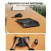 ProtoArc Bluetooth Ergonomic Keyboard Mouse, EKM04 Mini Compact Wireless Ergo