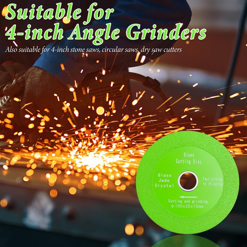 5 Pack Glass Cutting Disc for Angle Grinder, 4" X