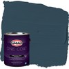 Glidden Exterior Paint + Primer: Blue/Sailor's Coat, One Coat, Flat,