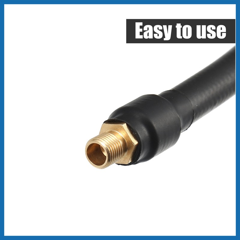 A ABSOPRO 1.5m Car Tire Inflator Extension Hose Chuck Adapter