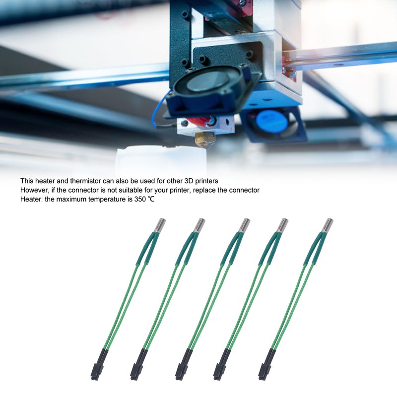 5Pcs Heater Cartridge Fast Heating 350℃ 6 X 15mm Head